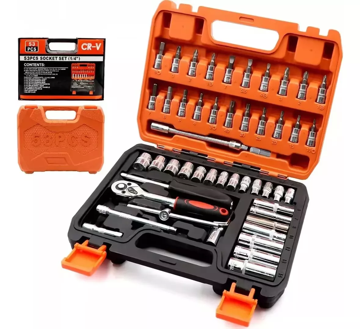 Juego De Herramientas Mec&aacute;nicas Autom&oacute;viles Combinados 53pcs