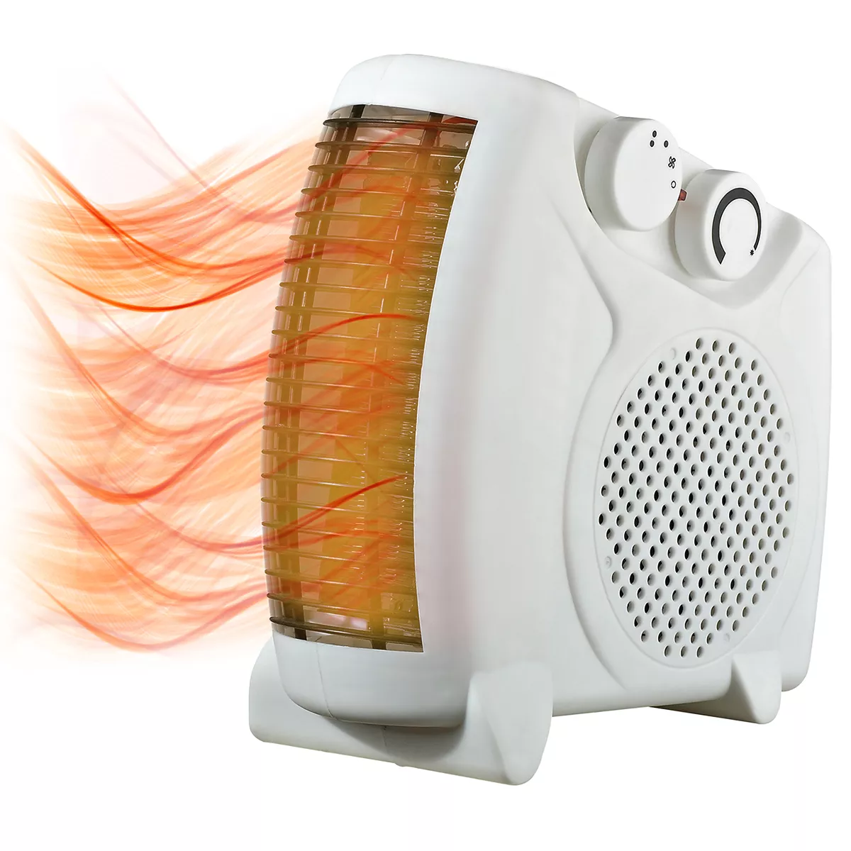 Calefactor Calentador El&eacute;ctrico Compacto 26cm De Resistencia Para Rec&aacute;mara Ba&ntilde;o Estudio Turbo Heater Con Termostato 750w/1500w Beckon
