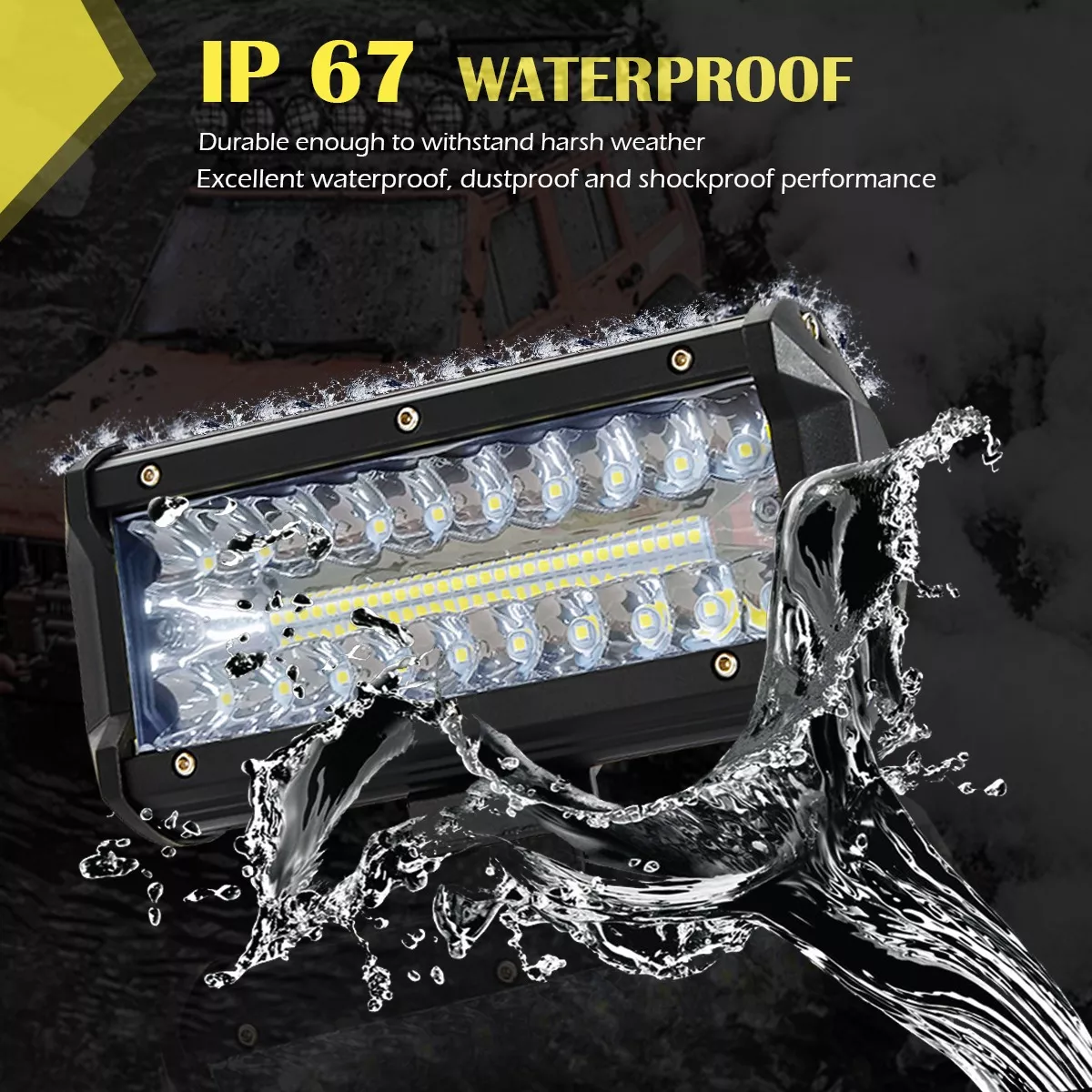 Luces Led Para Carro 7 Pulgadas 150w Barra Luz Led Moto 2pc