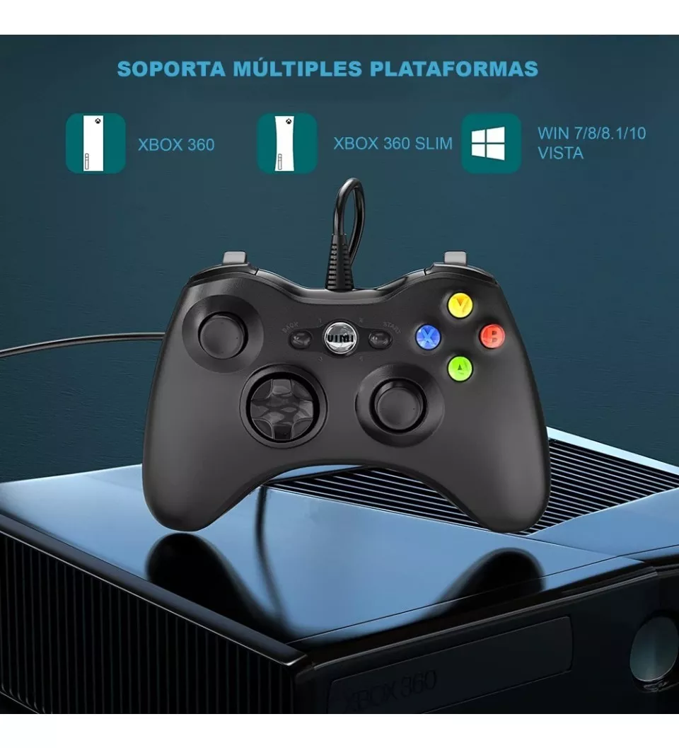 Control Para Xbox 360 Y Pc Windows Gamepad Alambrico