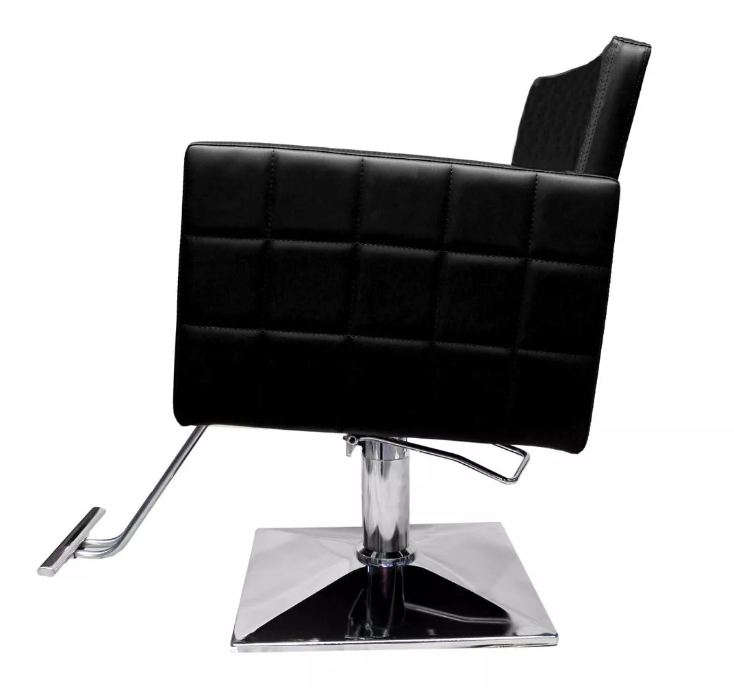 Silla Estetica Sillon Cuadrado Hidraulico Ajustable Barbero