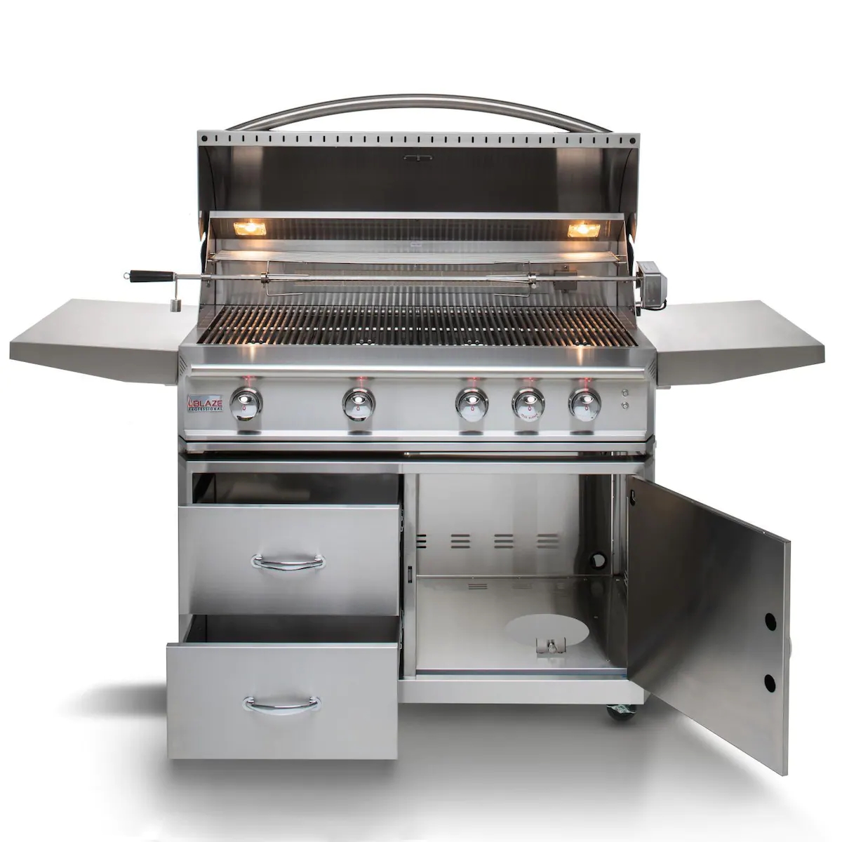 Blaze Professional LUX 44-Inch 4-Burner Propane Gas Grill With Rear Infrared Burner-BLZ-4PRO-LP