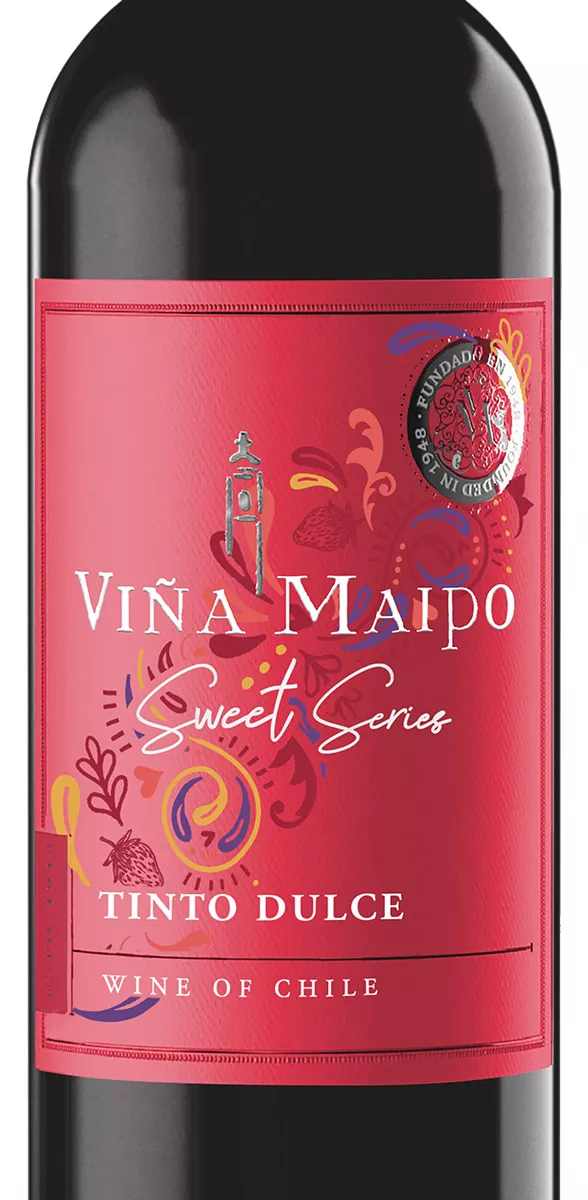 Vino Tinto Chileno Sweet Series Viña Maipo Dulce Tinto 750ml