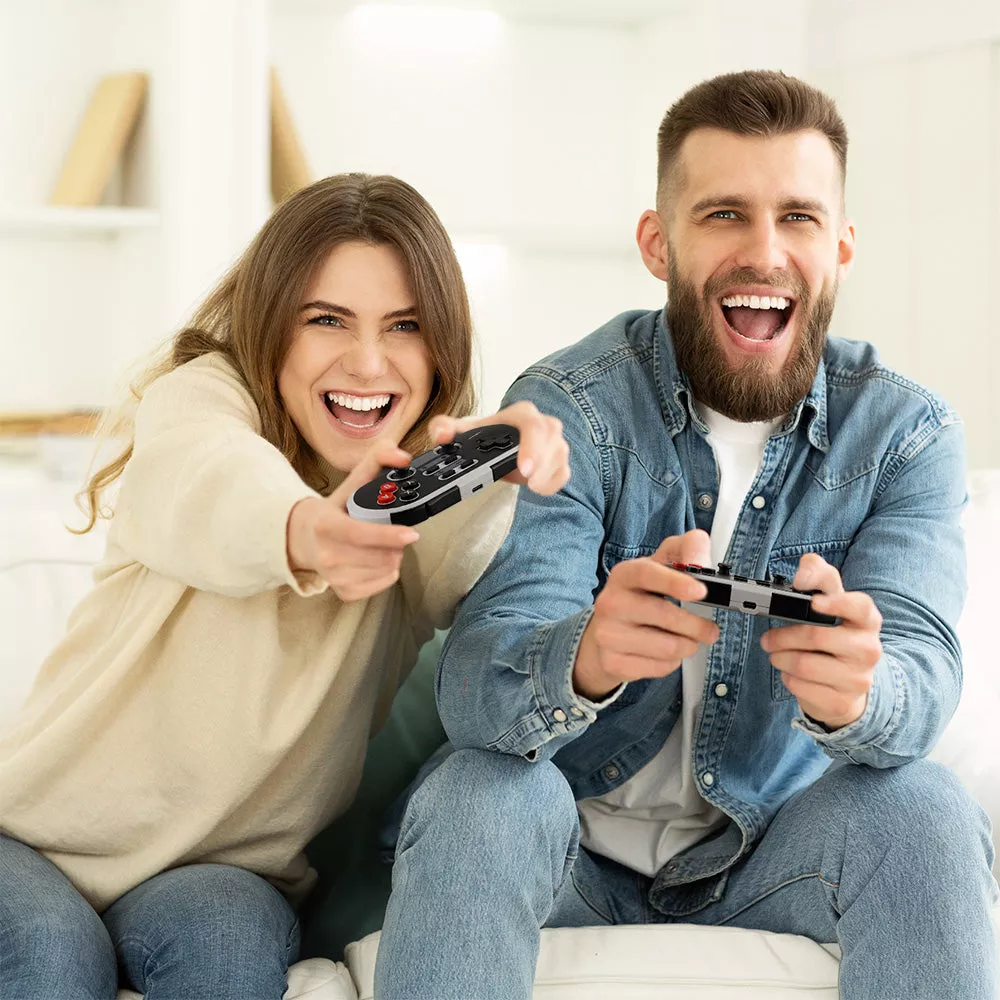 Control para Nintendo Switch Retro Inalámbrico con Diseño Clásico, Compatible con Switch, Switch Lite, Switch OLED, PC, Android y PS3, Conexión Bluetooth Hasta 10 Metros, Batería Recargable