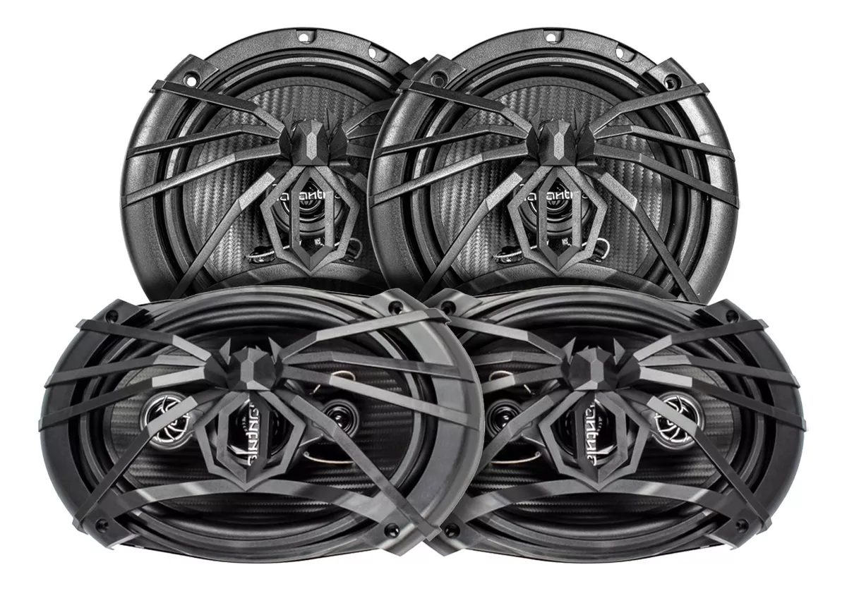 kit Autoestereo Steelpro Bluetooth Y Bocinas 6x9 Bocinas 6.5