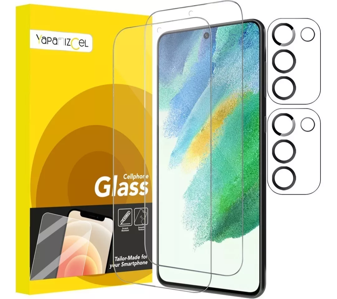 paquete 2 Unidades Mica Cristal Templado + 2 Micas Para Cámara