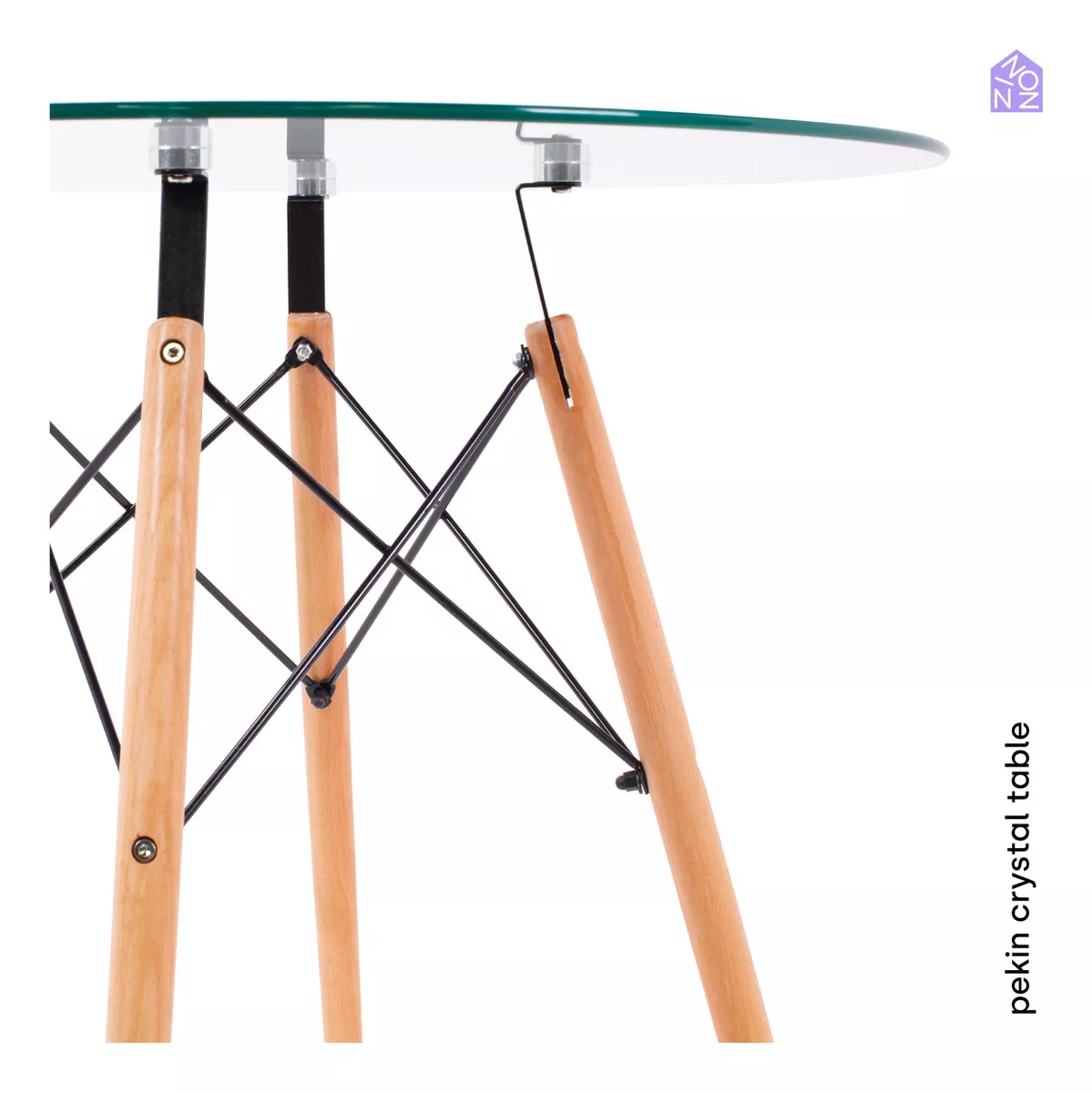 Mesa De Centro De Cristal Ninon Vidrio Templado Moderna