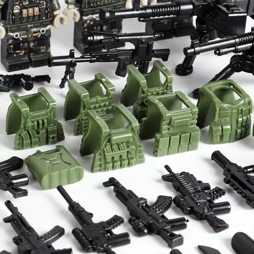 Military Mini Figuras Soldado Juguete-fbi Fuerzas Federales