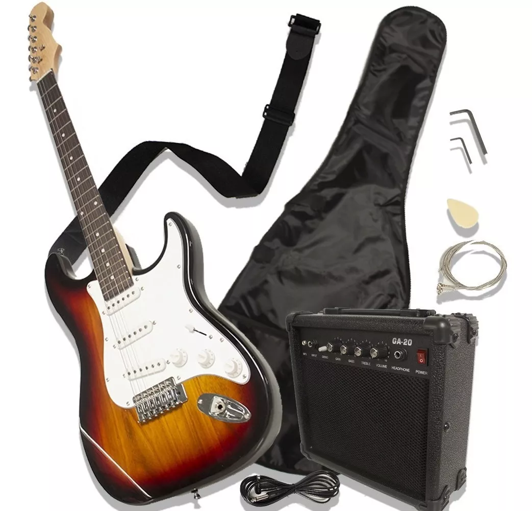 Guitarra El&eacute;ctrica Tipo Stratocaster Amplificador Accesorios