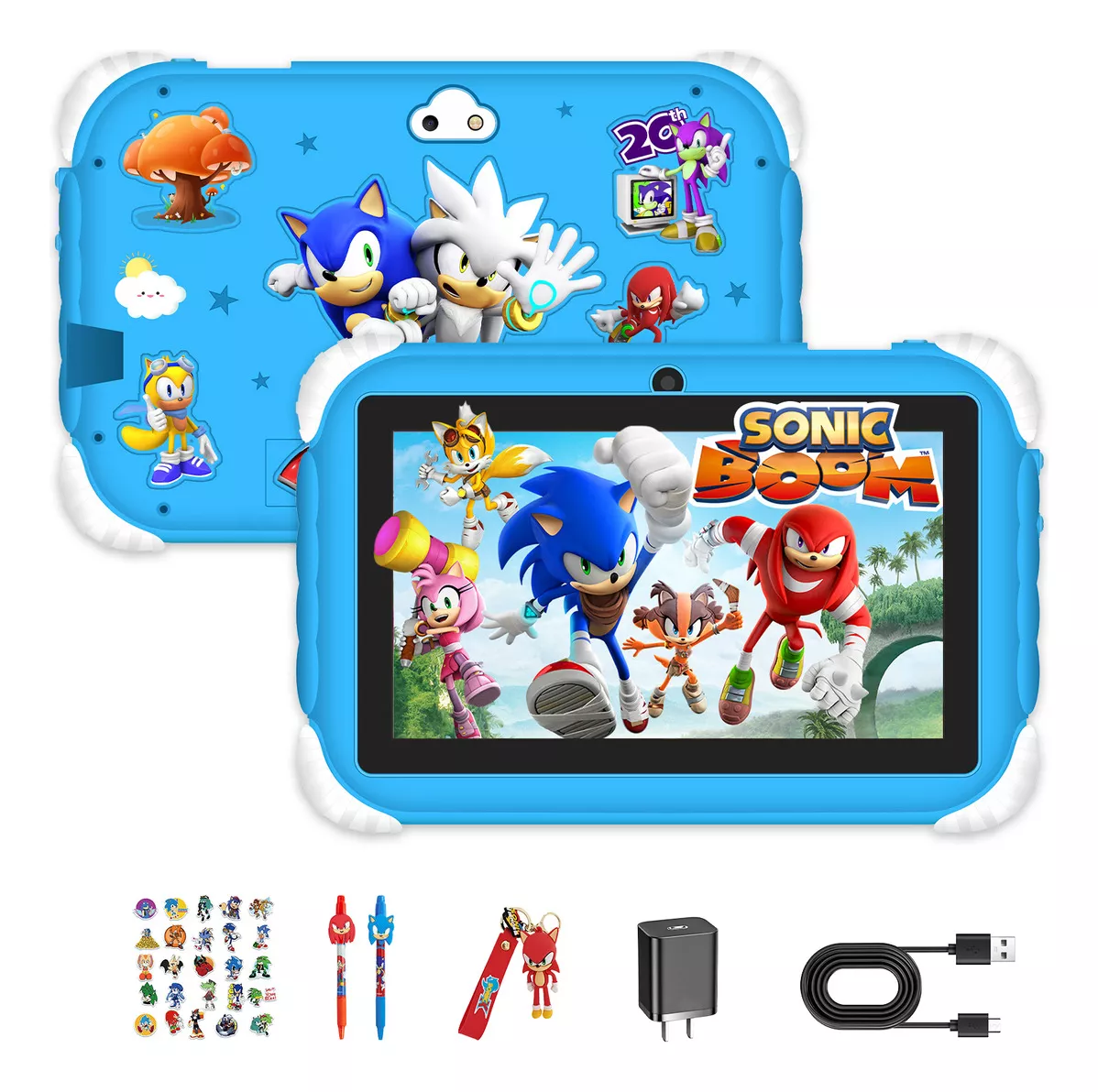 Tableta para ni&ntilde;os-Kids One E20 Pantalla de 7 pulgadas 64 GB 4 GB de RAM-Sonic Dash color Azul