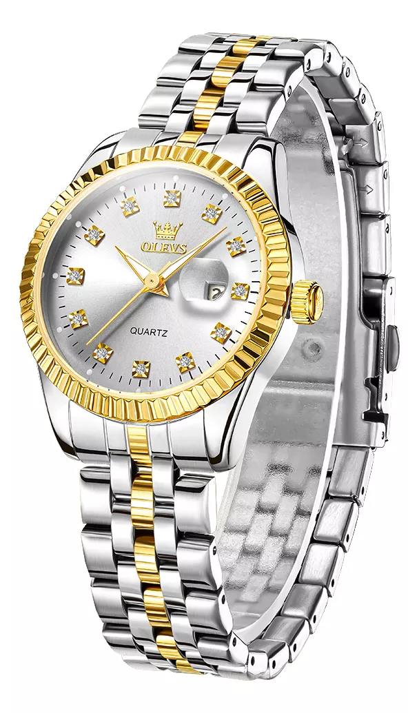 Olevs Reloj Para Mujer Luminoso Impermeable Cuarzo Dama 9931