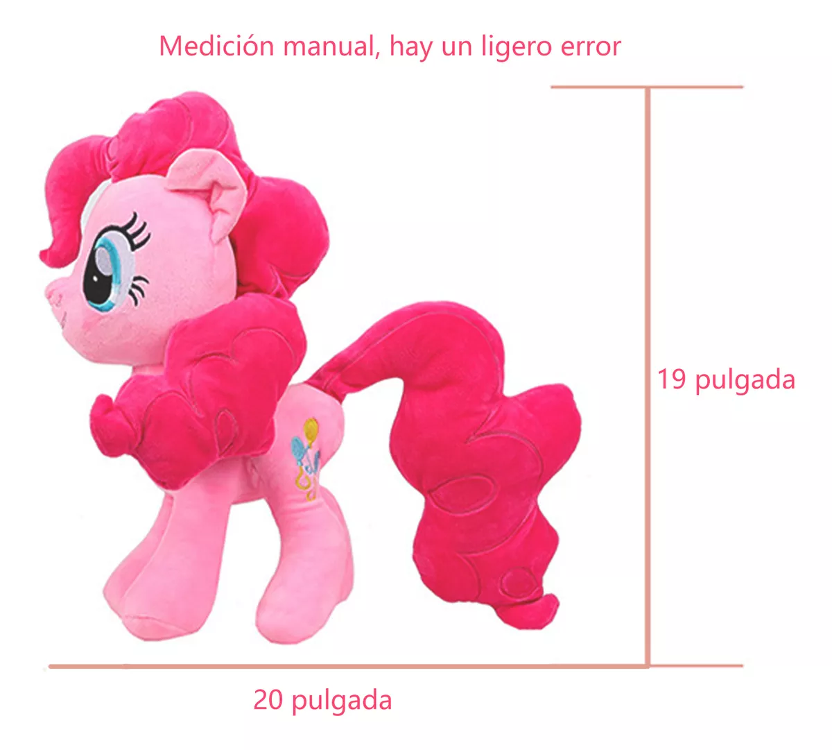 Peluche Para My Little Pony Pinkie Pie Muñeca Niñas 50cm