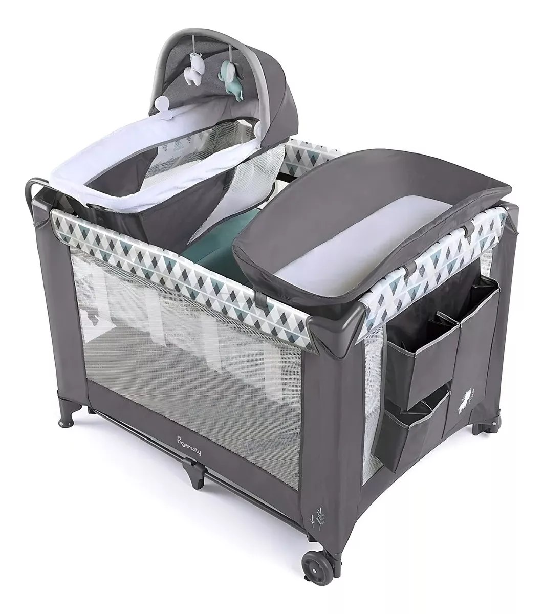Cuna Corral Ingenuity Smart y Simple Playard Dise&ntilde;o De La Tela Chadwick