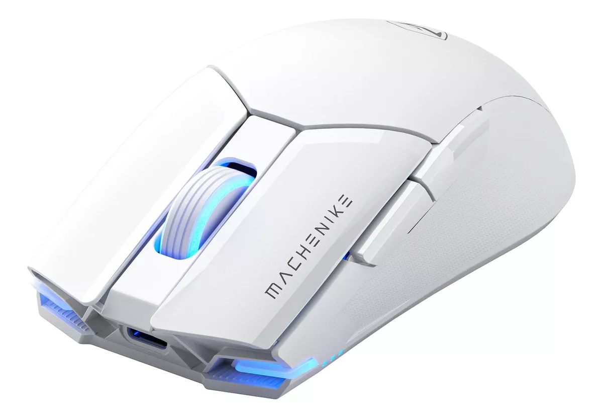 Mouse Gamer Inal&aacute;mbrico Machenike M7pro Negro Paw3395 26000 Dpi-Two Modo Conexi&oacute;n (usb 2.4ghz Receiver + Con Cable)