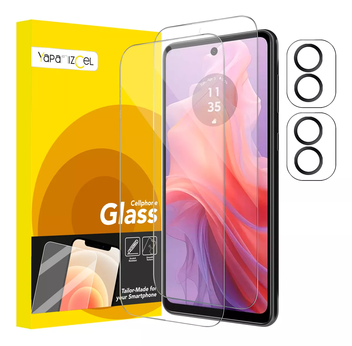 paquete 2 Unidades Mica Cristal Templado + 2 Micas Para Cámara