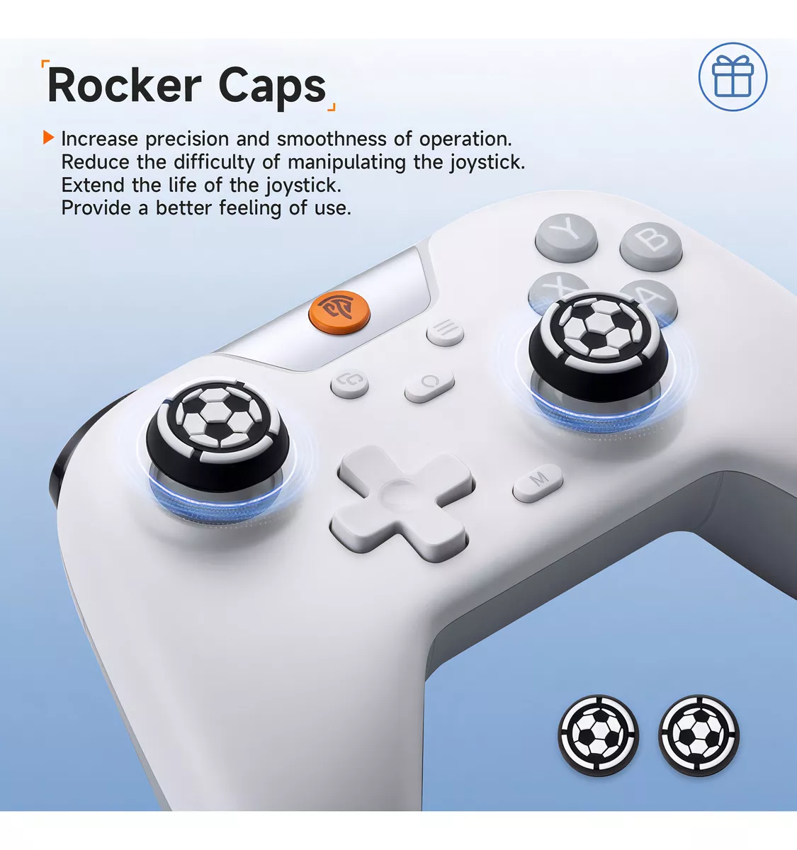 Easysmx X05 Control Bluetooth Inalambrico Gamepad Para Nintendo Switch Pc Android iPhone Móvil,hall Joystick Y Hall Trigger,mando Con 5 Niveles De Vibración Ajustable, Función Turbo