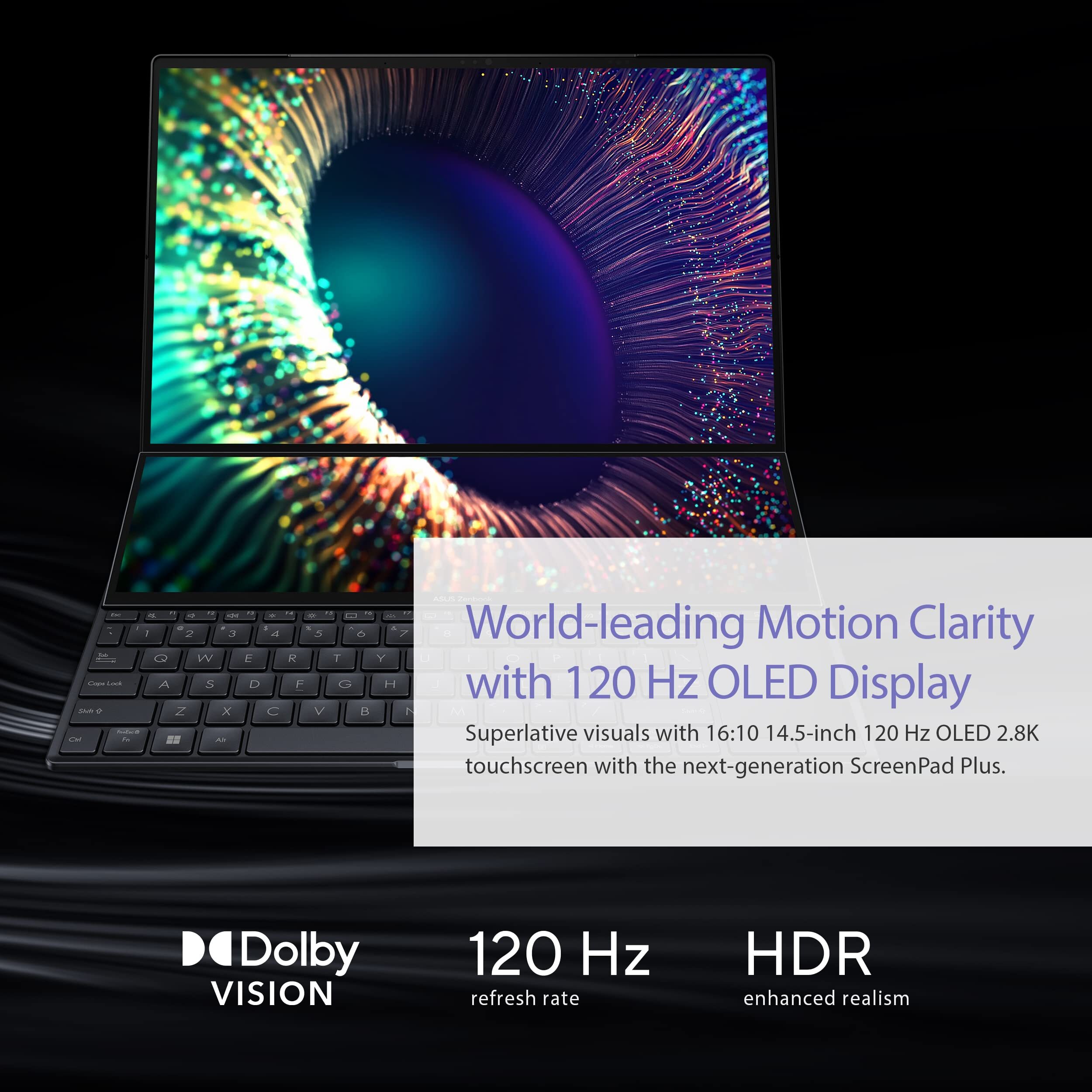 ZENBOOK PRO 14 DUO #OLED Portátil de doble pantalla diseñado para ayudarte a liberar tu potencial creativo