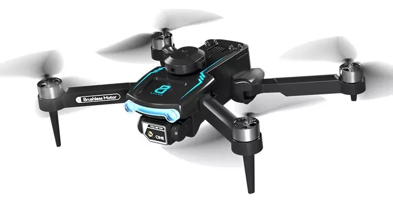 Mini Dron 4K con Doble Cámara HD Profesional Plegable Wifi Tres Baterías Sin Escobillas 2.4Ghz Negro