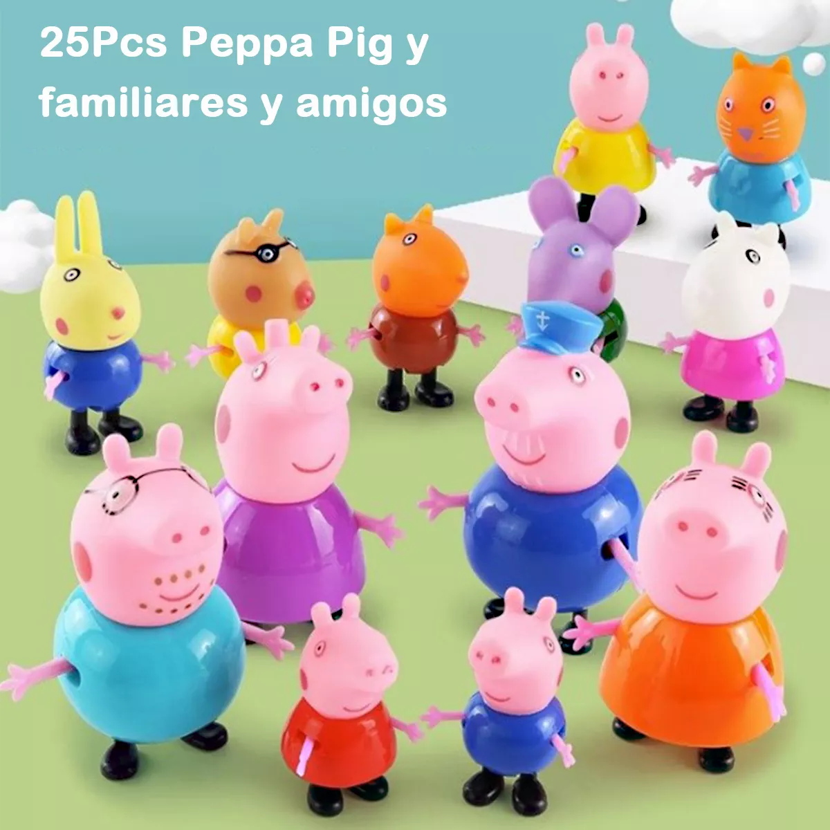 Cerdita Pepa Familia Y Amigos 25 Pcs/set Colección Pepa