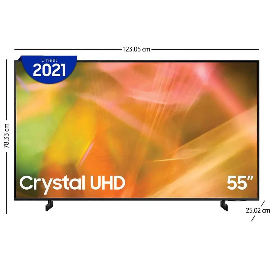55 pulgadas Class UHD AU8000 Series-4K UHD HDR Smart TV con Alexa integrado (UN65AU8000FXZA, modelo 2021), negro