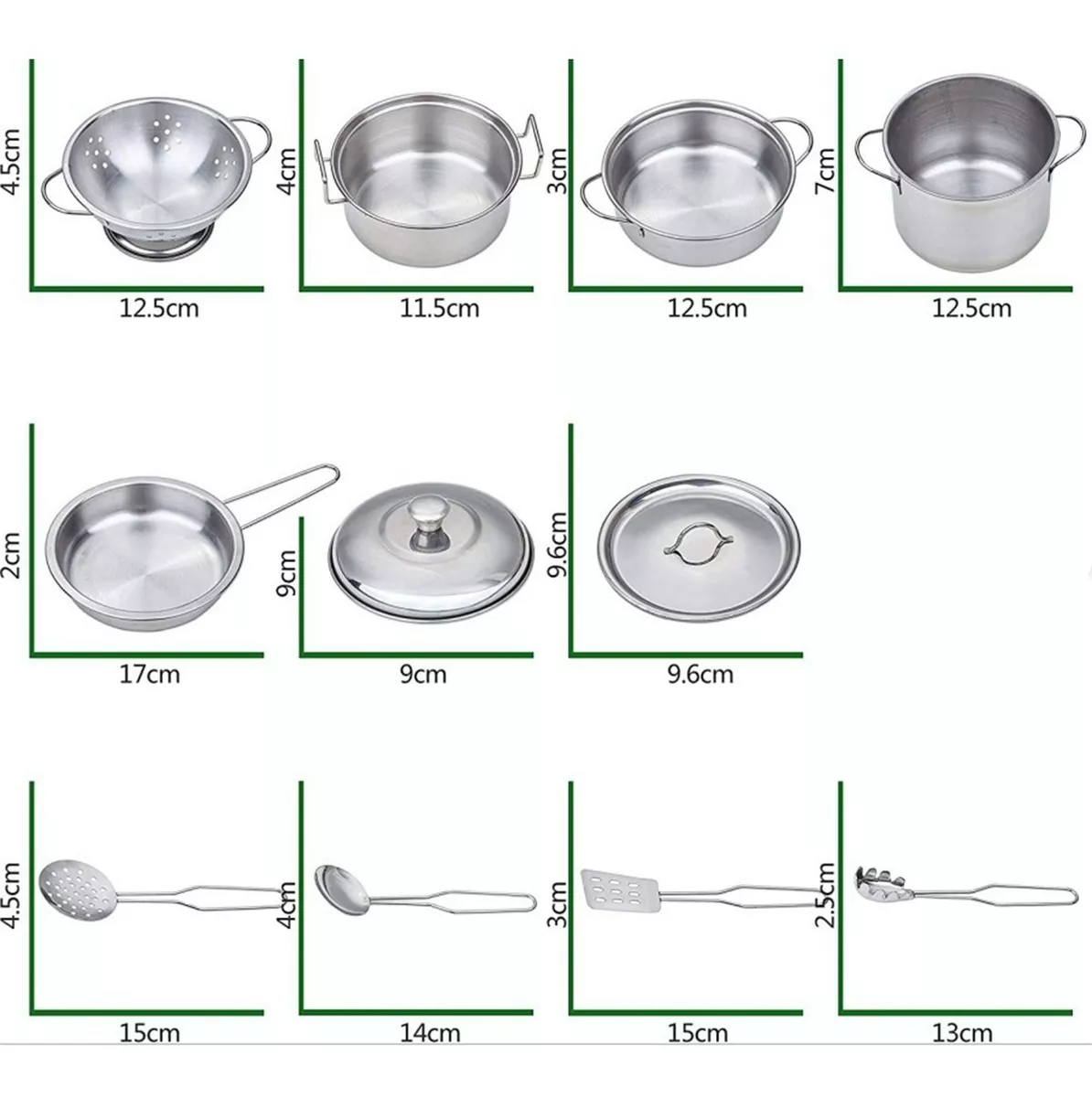 Juguetes De Utensilios De Cocina Niños Ollas Y Sartenes