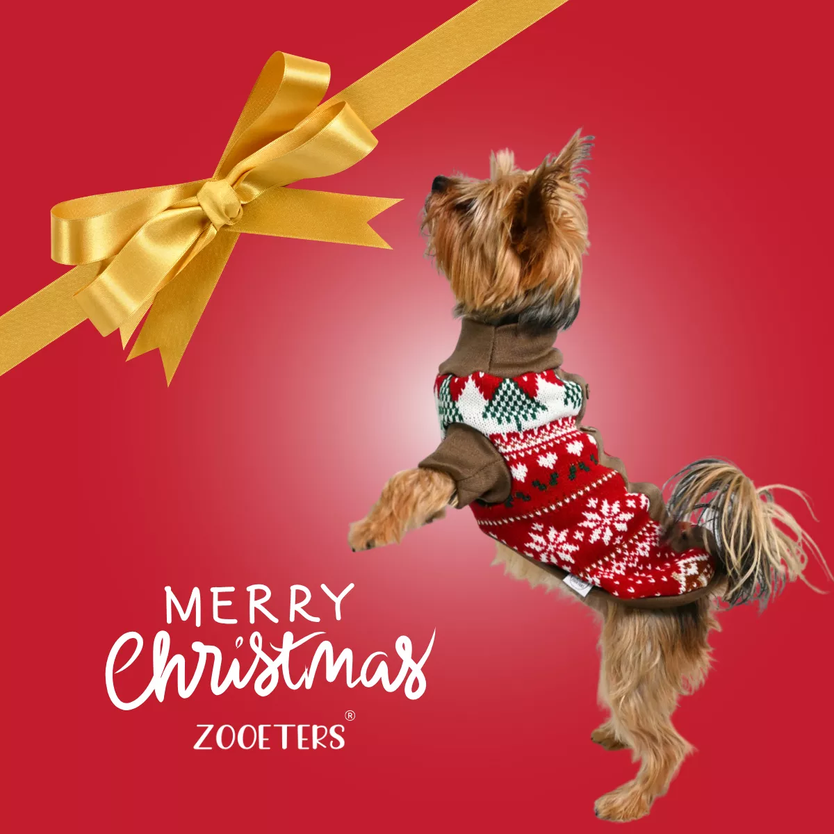 Sueter Navideño Perro Gato Razas Pequeñas Chico Zooeters