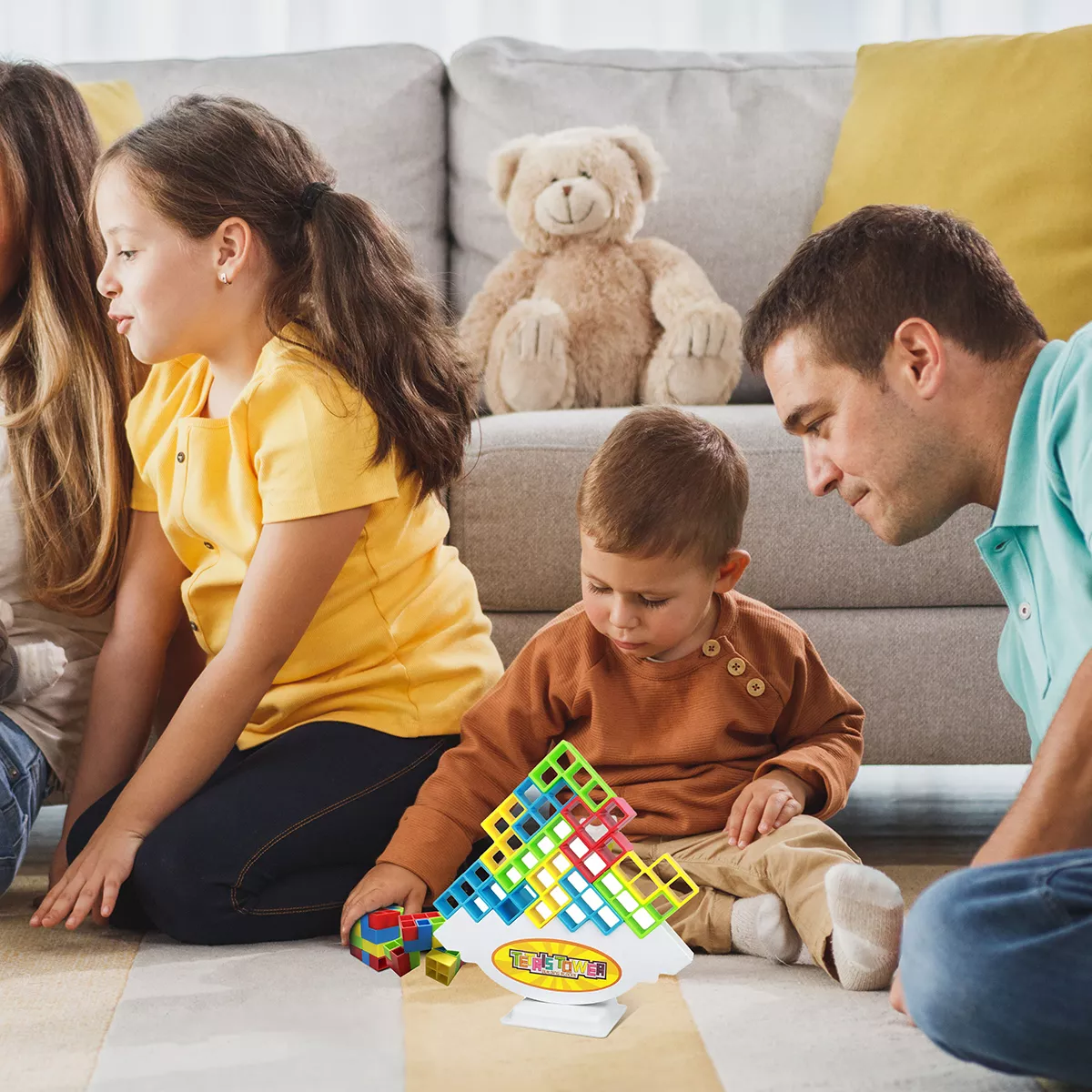 96pcs Juego De Equilibrio Educativo Tetris Tower Para Niños