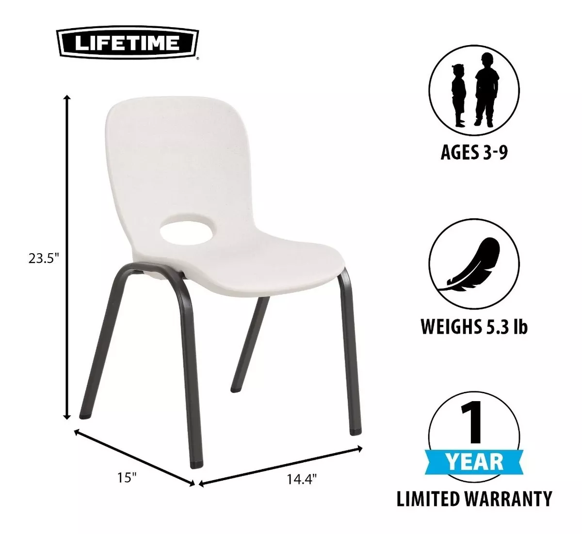 Set/Combo 4 Sillas Infantiles Lifetime