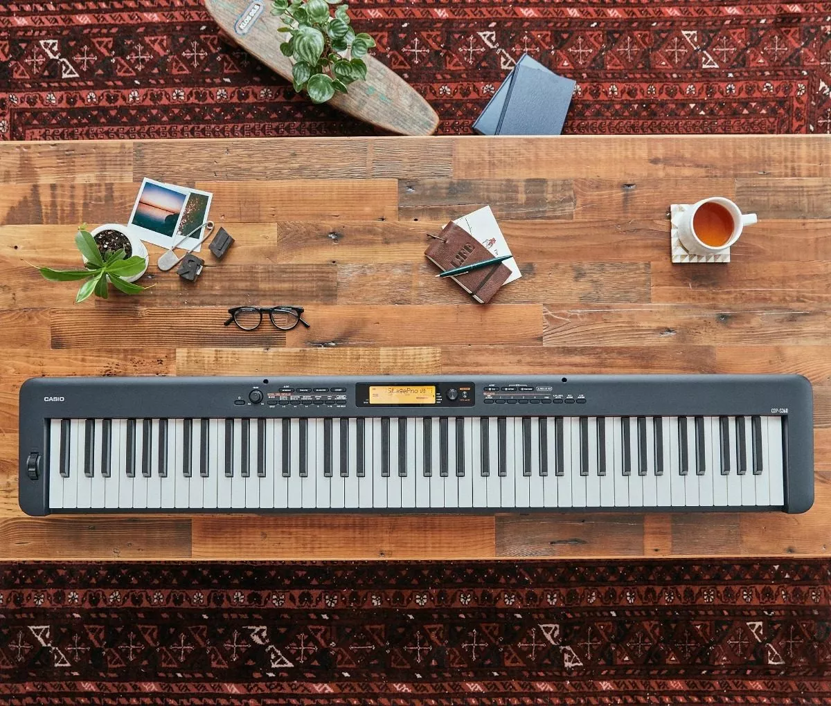 Piano Casio Digital De 88 Teclas Cdp-s360bk Con Pedal Negro