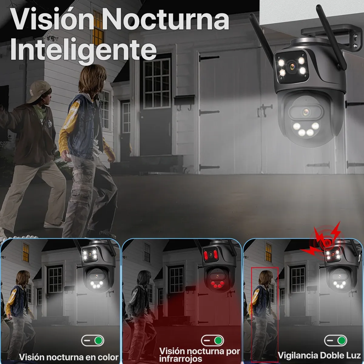 kit De Camaras De Seguridad Vigilancia Wifi 4 Camara 1tb Nvr