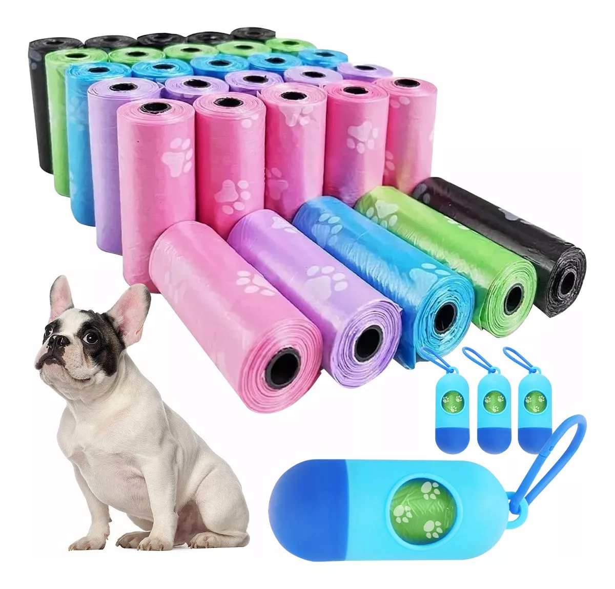 900 Bolsas Sanitarias (60 Rollos)/Recoger Heces Popo Perro
