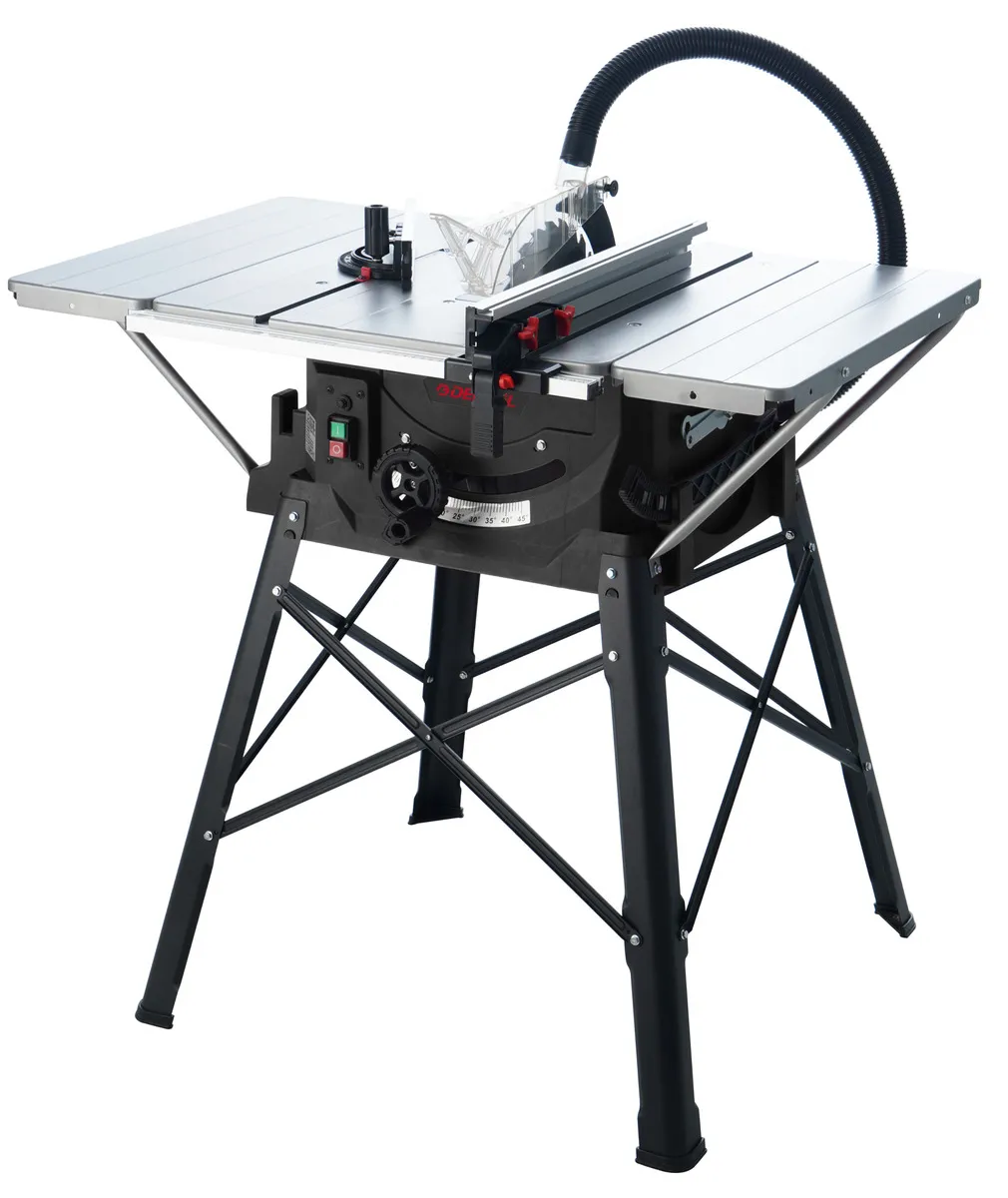 HAB DB-TS10 sierra de mesa 10 pulgadas negro 4500rpm 2 kW 60 Hz con guardapolvo corte angular con extensiones