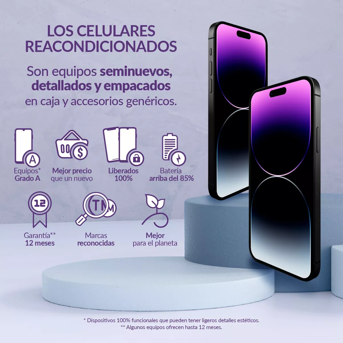 Apple iPhone 14 128gb Purpura Reacondicionado (Reacondicionado)
