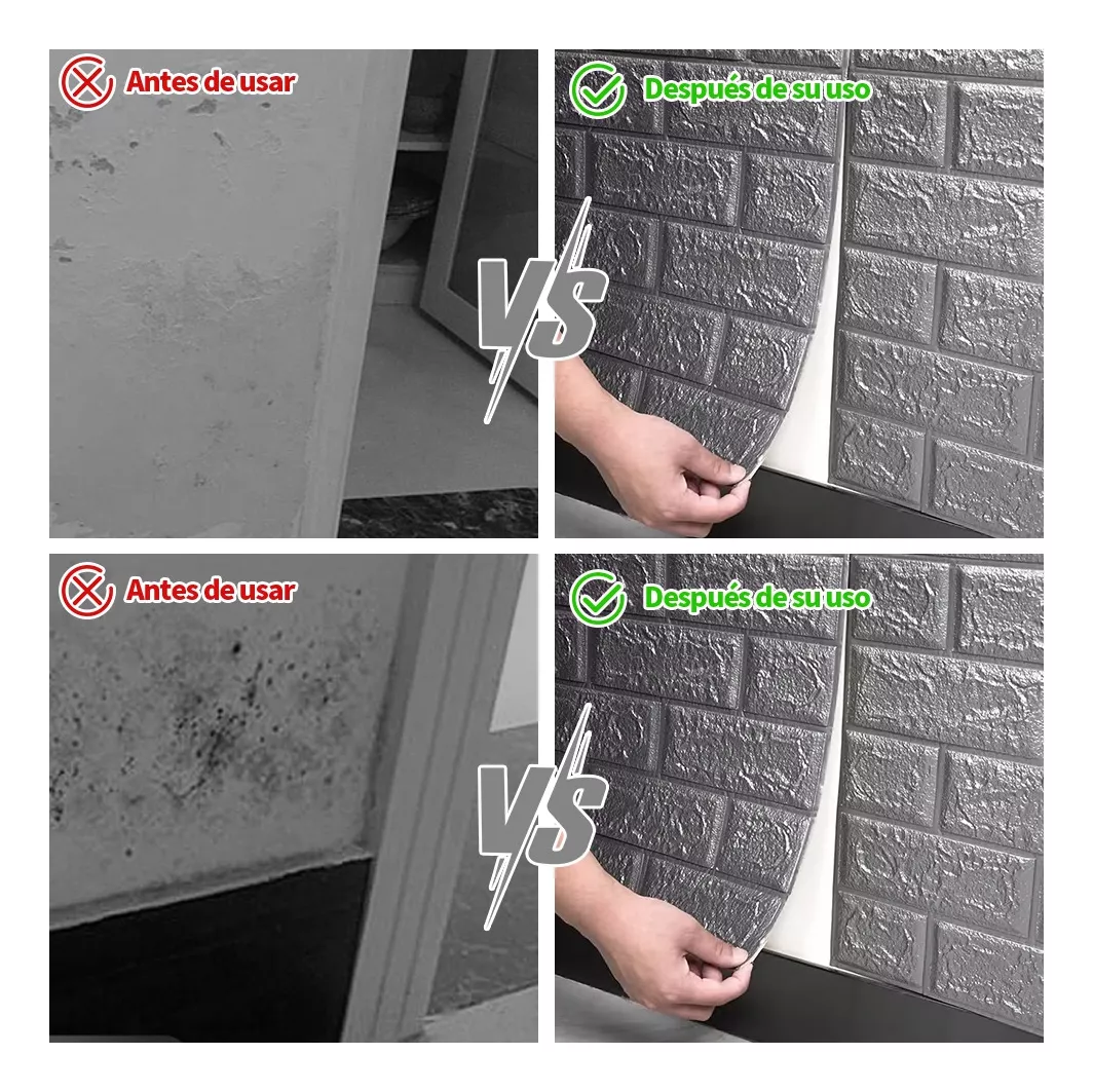 Pegatina Pared Autoadhesivas De Papel Tapiz 3d 38*35cm 20pcs