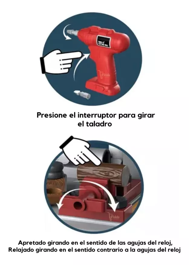 Maletin De Juguete Herramientas Juego Niños 3 En 1