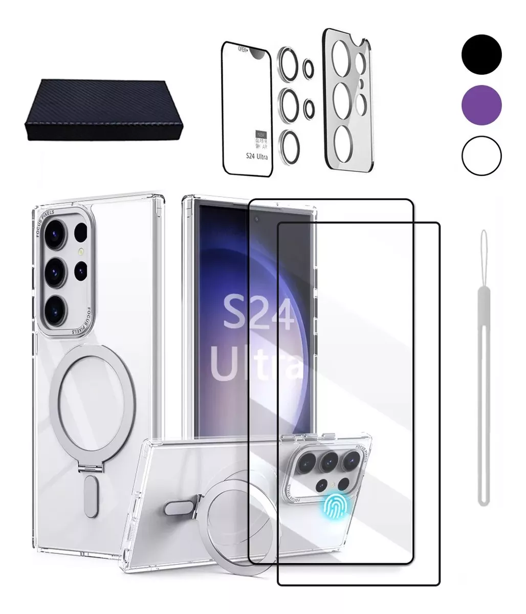 Funda Samsung S24 Ultra +2mica Pantalla+protector C&aacute;mara kit