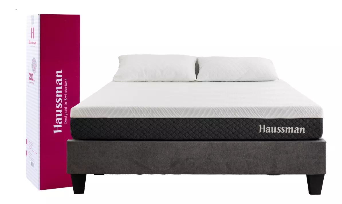 Colchon Caja Memory Matrimonial Haussman Massage 20cm Msi