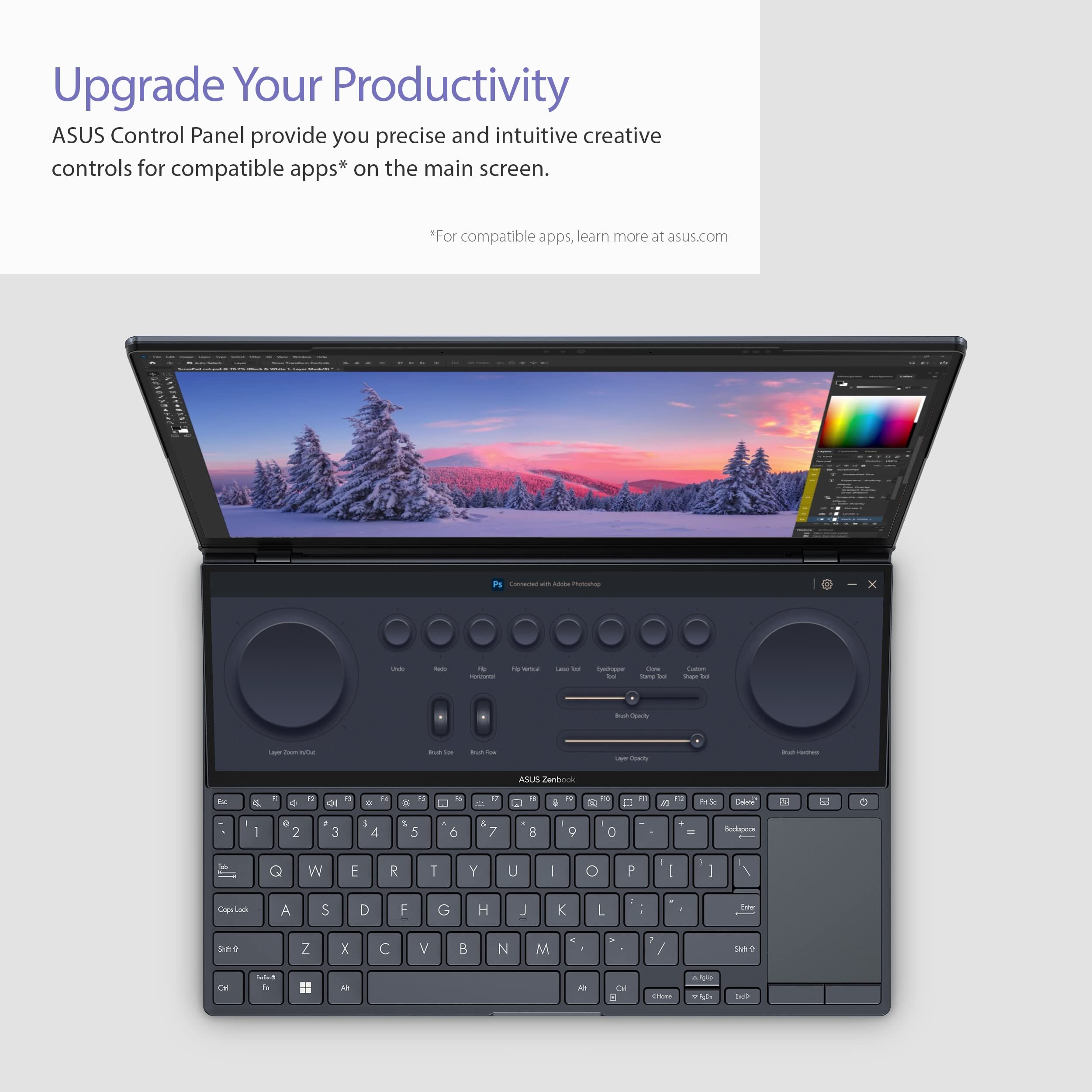 ZENBOOK PRO 14 DUO #OLED Port&aacute;til de doble pantalla dise&ntilde;ado para ayudarte a liberar tu potencial creativo
