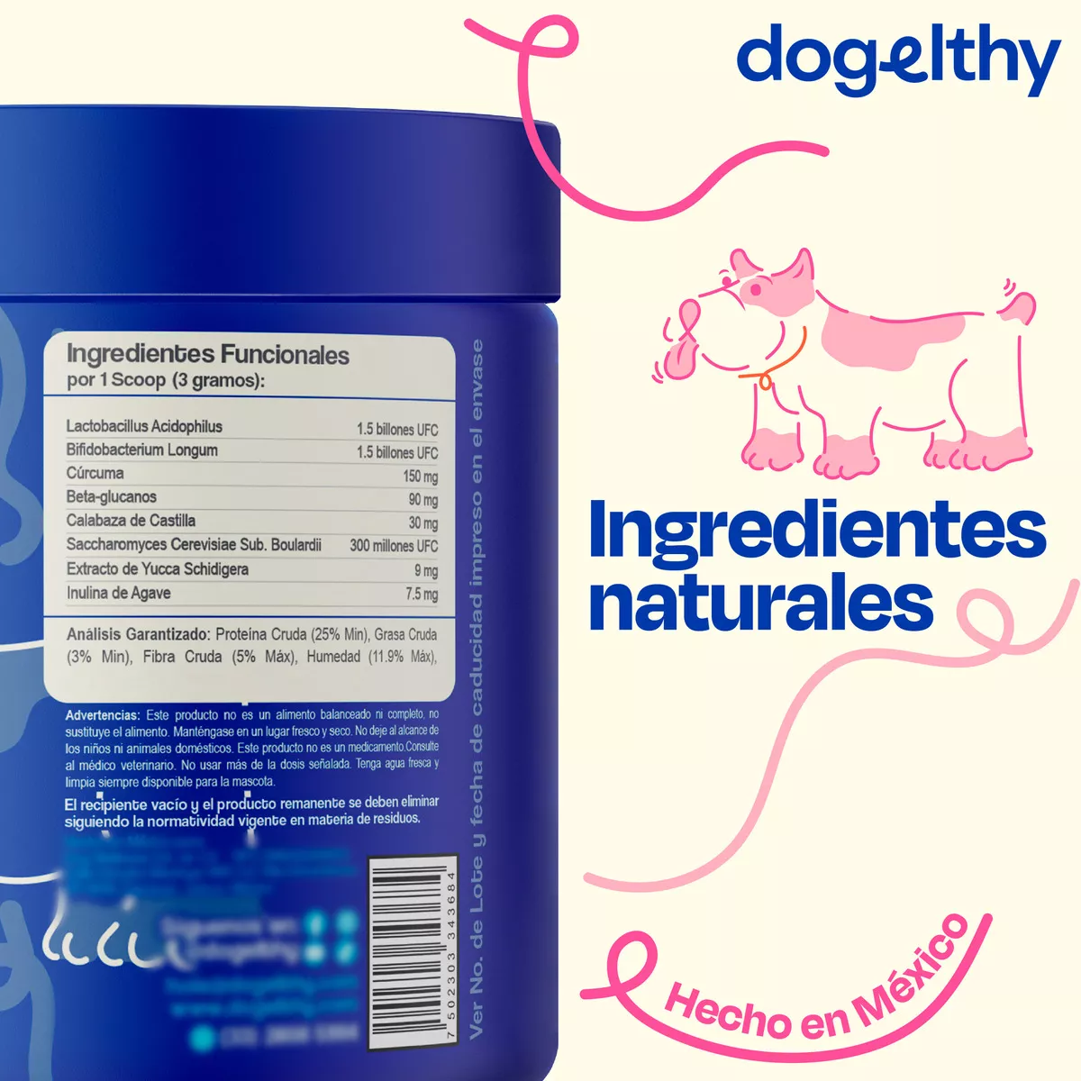Dogelthy Gastro Aid Probioticos Para Perros y Gatos en Polvo 270 mL
