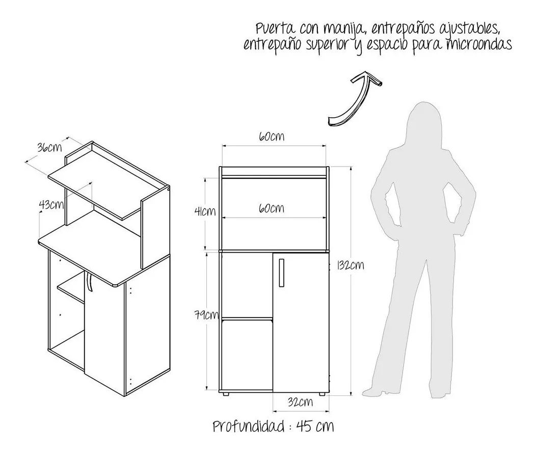 Mueble Para Microondas