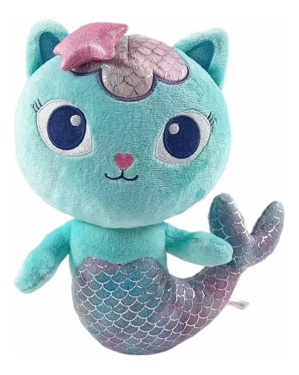 Casa De Muñecas Gabby De 25 Cm, Peluche, Gato Sirena, Regalo