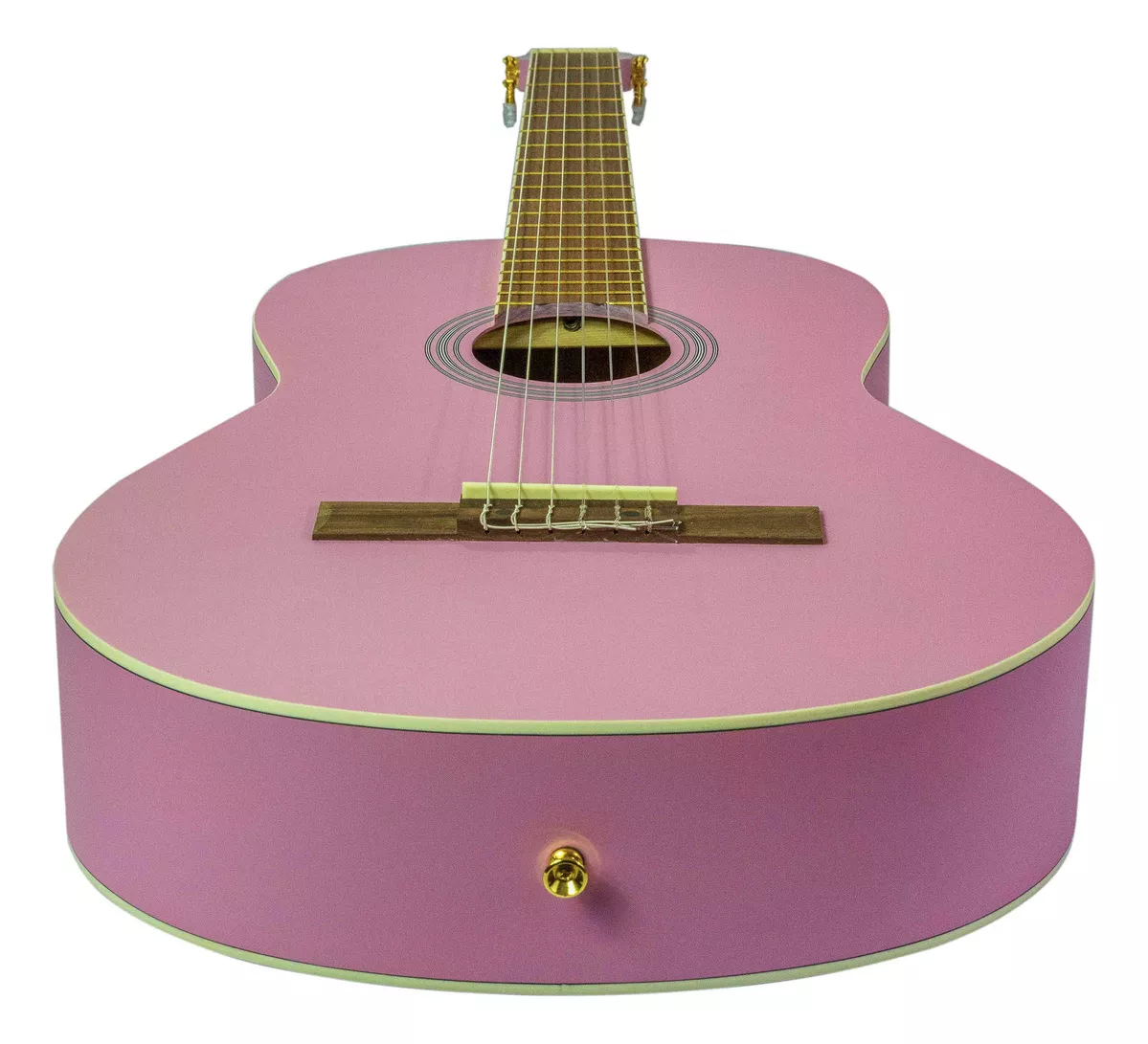 Guitarra Clásica Bamboo Studio Rosa 39 Con Funda