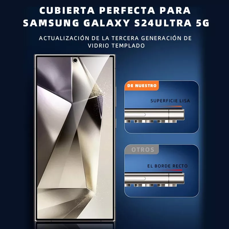 2 Micas Cristal Templado 9h Para Samsung Galaxy S24 Ultra