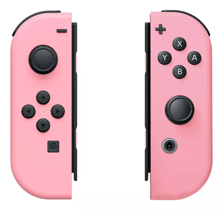 Control Joystick inalámbrico Nintendo Switch Joy Con (L)/(R) LED RGB Rosa Pálido 2 Unidades