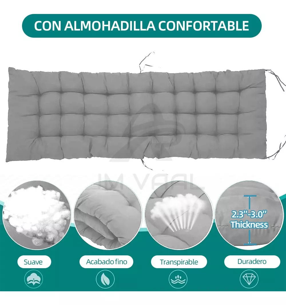Silla Camastro Plegable Ajustable En 180 Con Colchón Jm Vaal