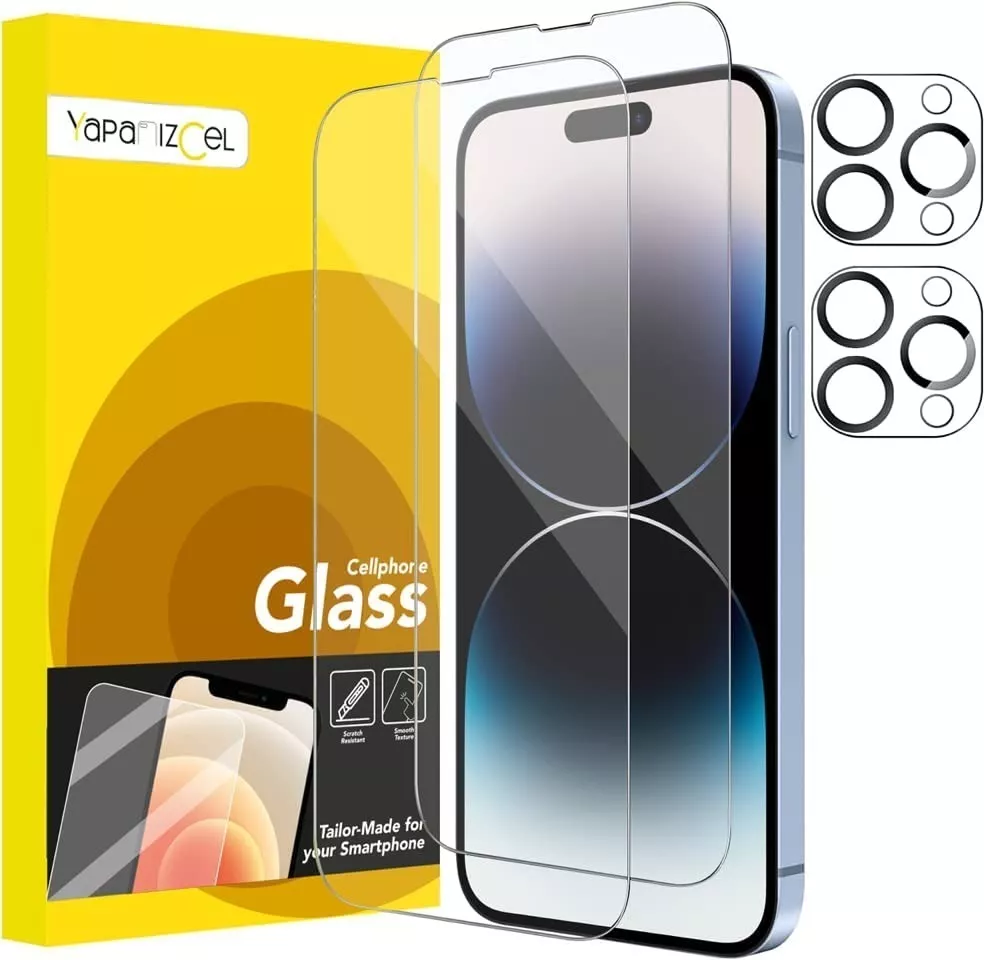 paquete 2 Unidades Mica Cristal Templado + 2 Micas Para Cámara
