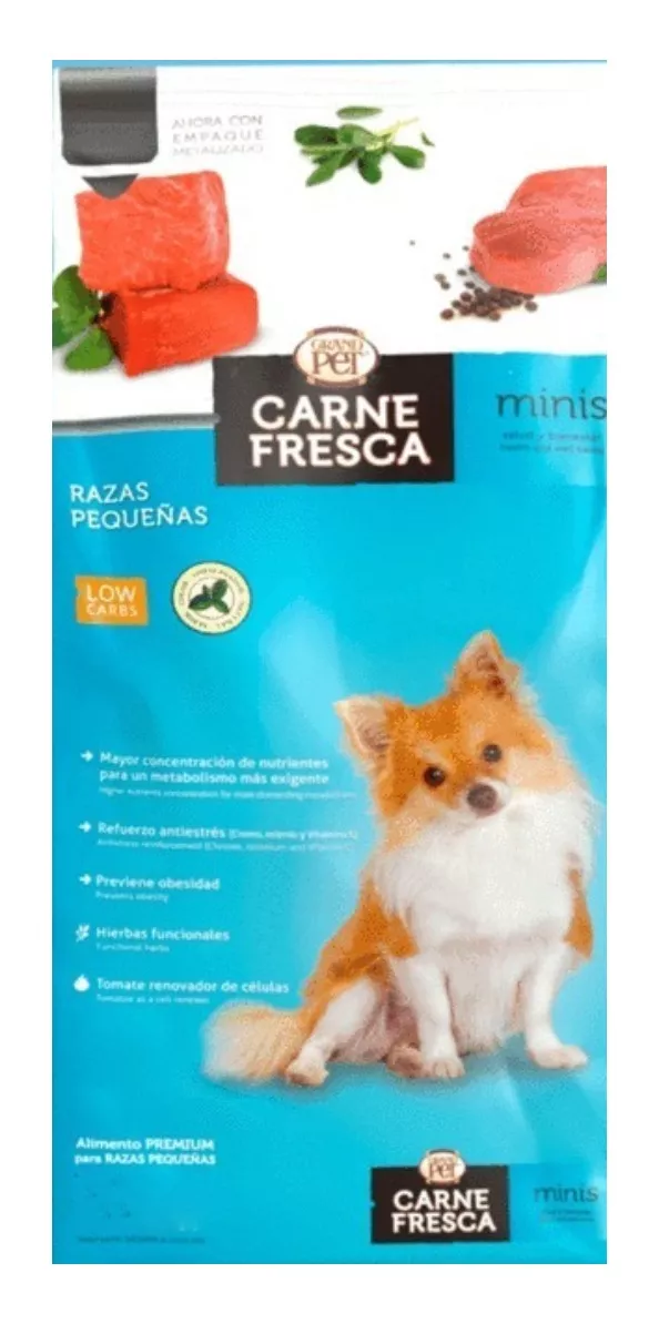Alimento Croqueta Carne Fresca Mini Adulto Raza Peque&ntilde;a 15kg