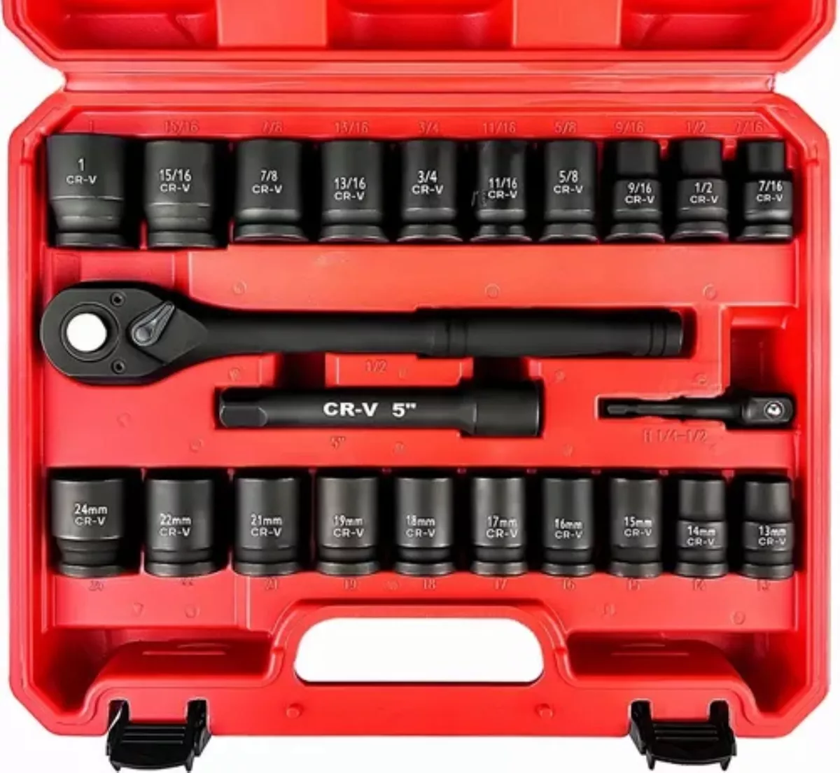 Juego De Herramientas Mec&aacute;nicas Autocle 24pcs Dados kit 1/2'