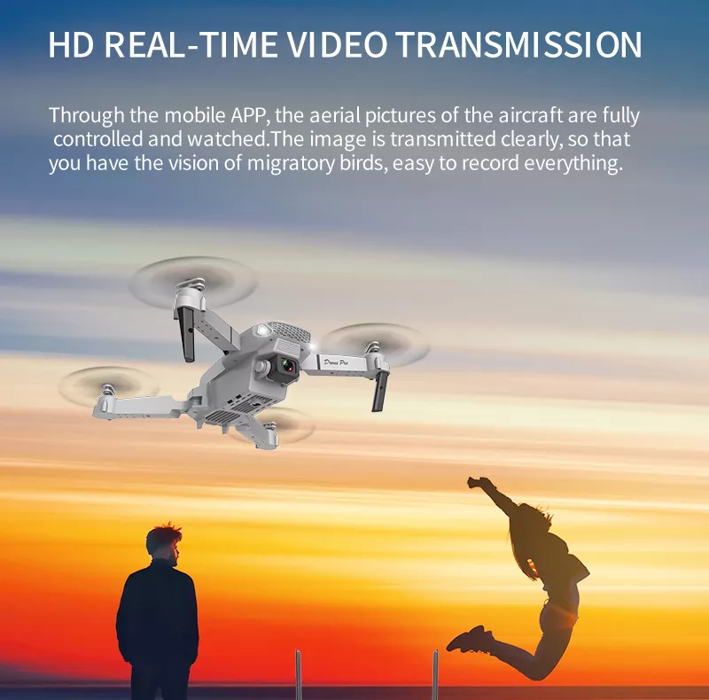 Drone Plegable E88 Pro Con Control Remoto De Cámara 4k