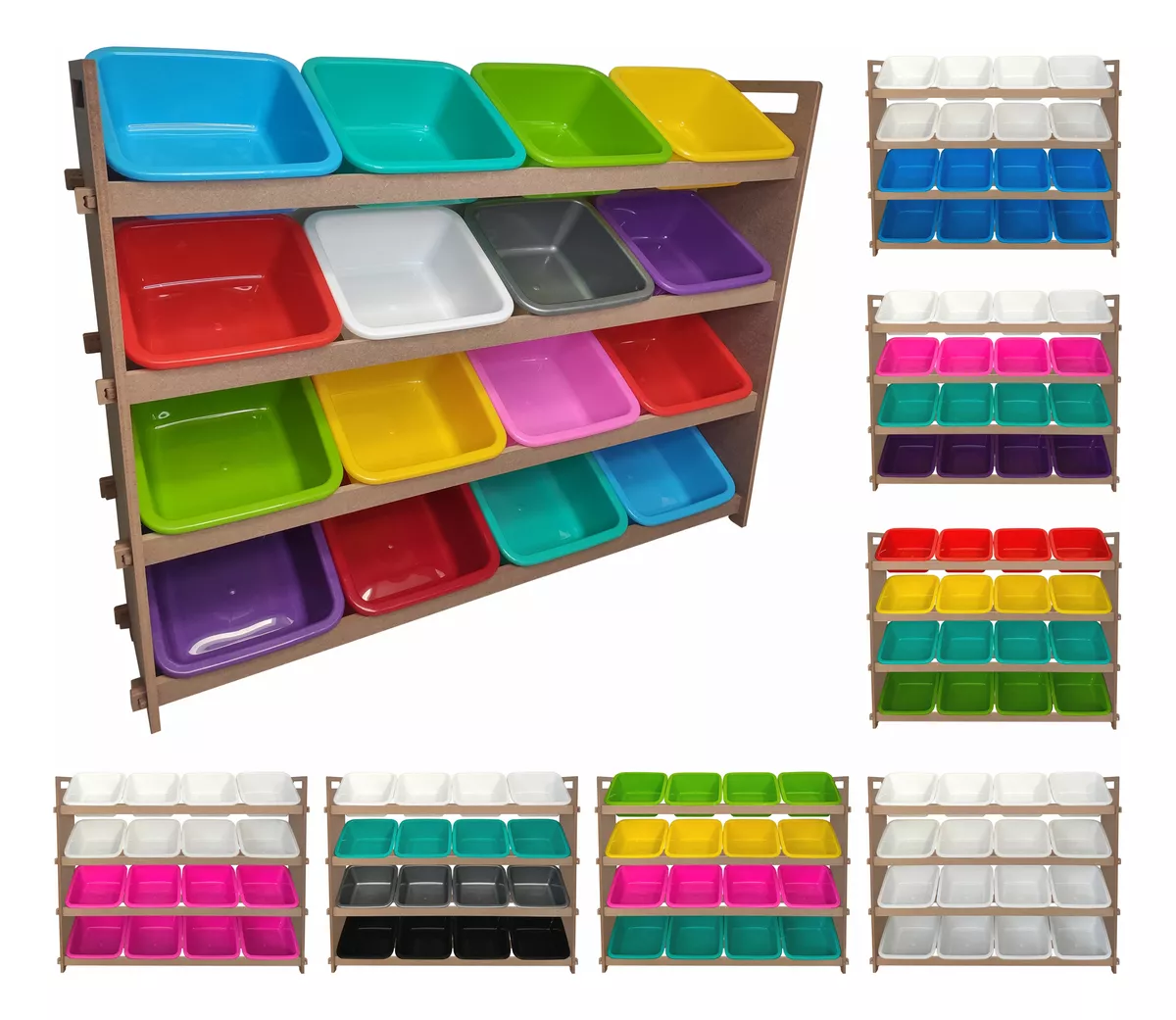 Juguetero Jumbo Organizador Infantil, 16 Espacios, Maya Kids